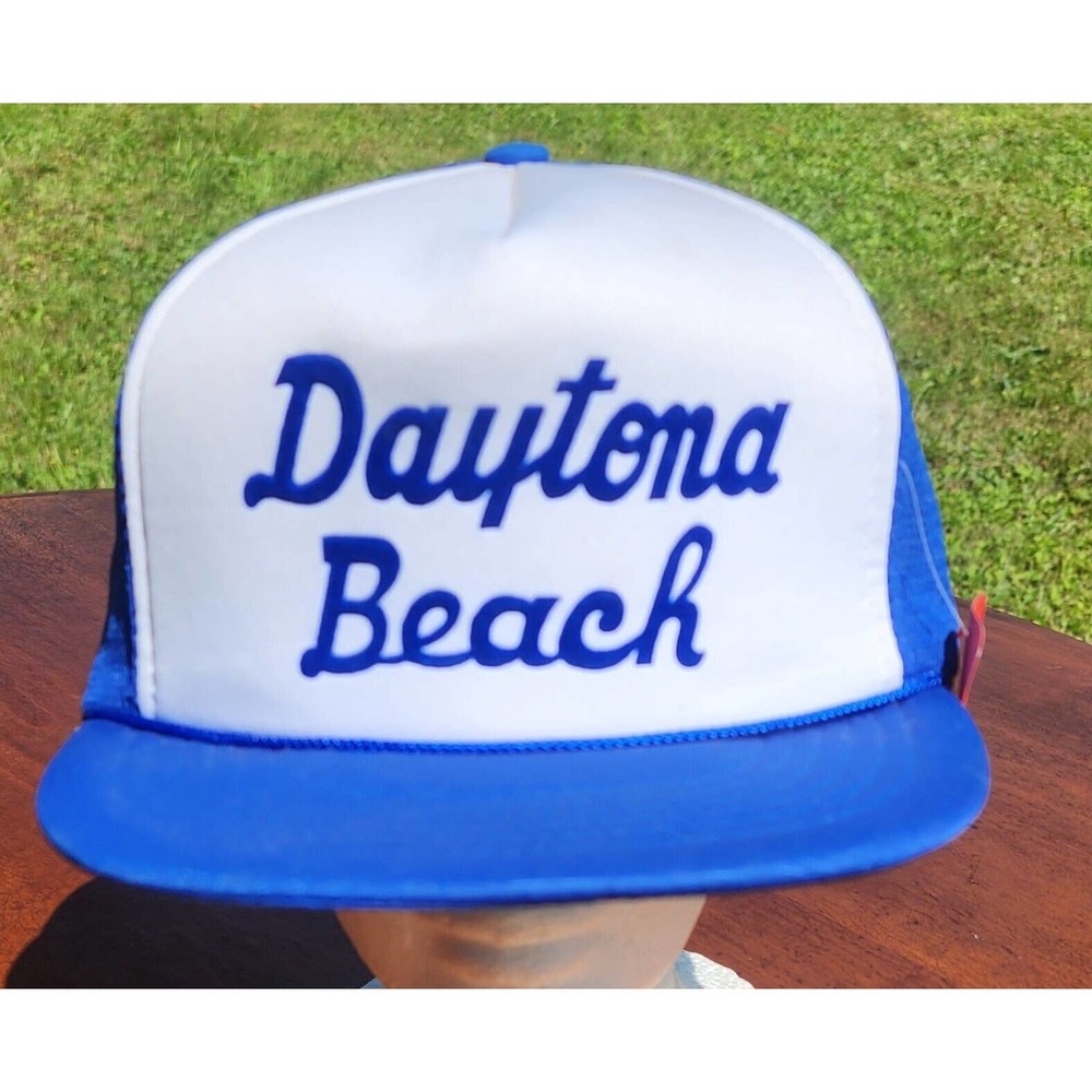 Daytona Beach Trucker Hat Mesh Back Snapback Adjustable Tourist Rope